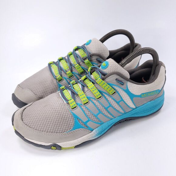 Merrell All Out Fuze Lace Up Trail Running Shoe Womens Size 7.5 J06324 Gray - Picture 1 of 9